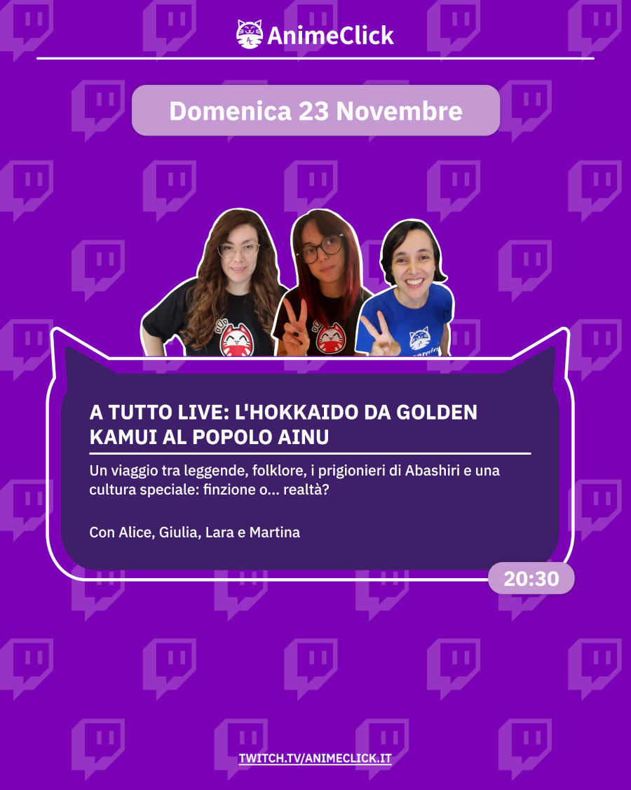 AnimeClick su Twitch: programma dal 17 al 23 novembre AnimeClick su Twitch: programma dal 17 al 23 novembre